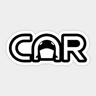 Car Wordmark Sticker